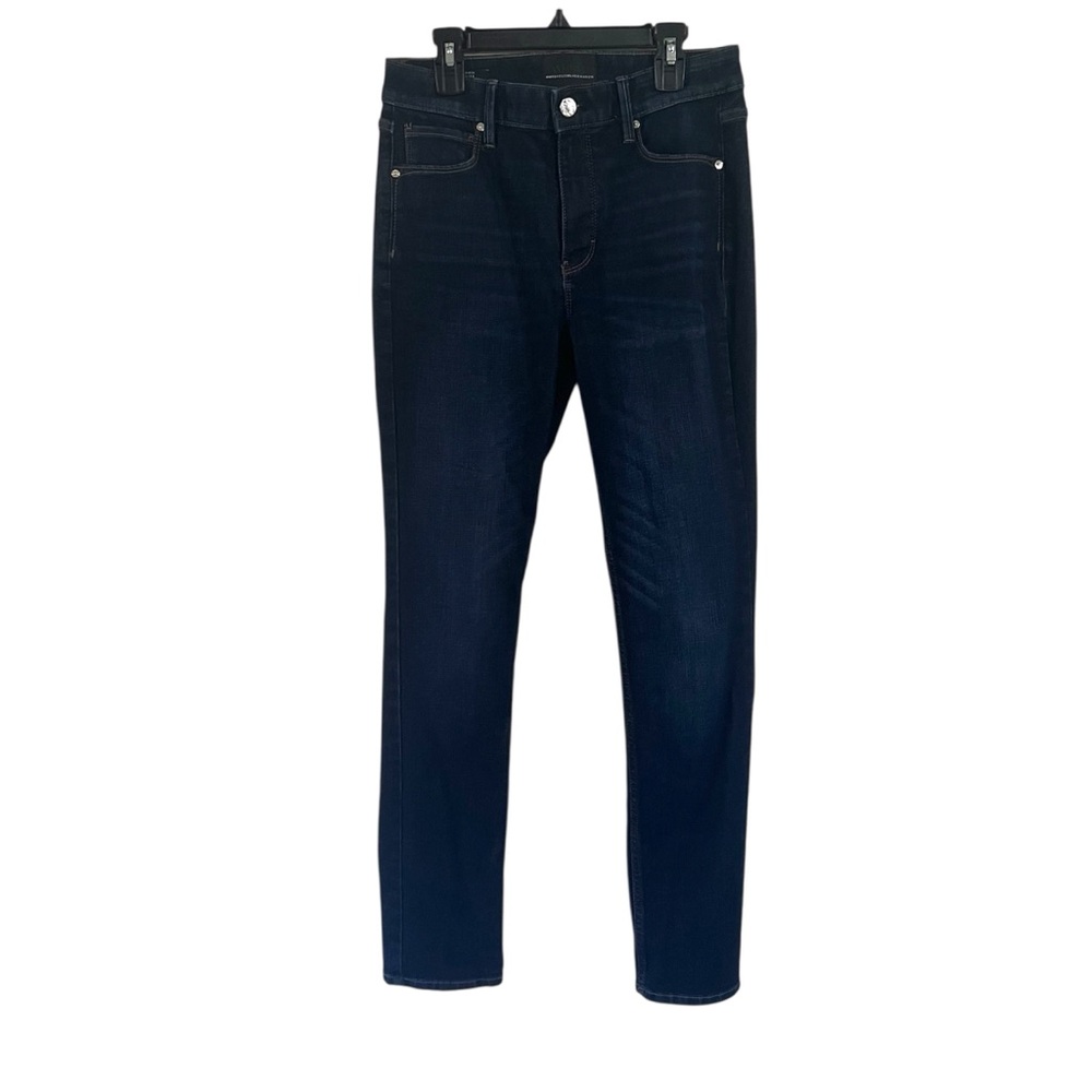White House Black Market High Rise Slim Jeans Size 4 WHBM Dark Women’s Jean GUC